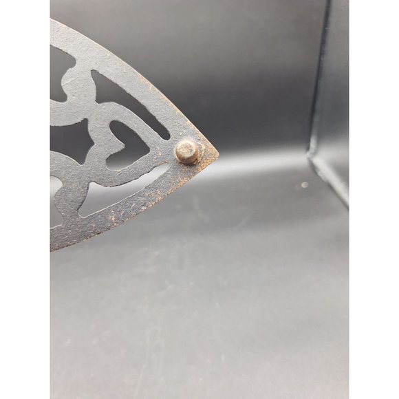 ANTIQUE CAST IRON TRIVET DECORATIVE HOT PAD SERVING RACK JZH 1948 M - Picture 7 of 9